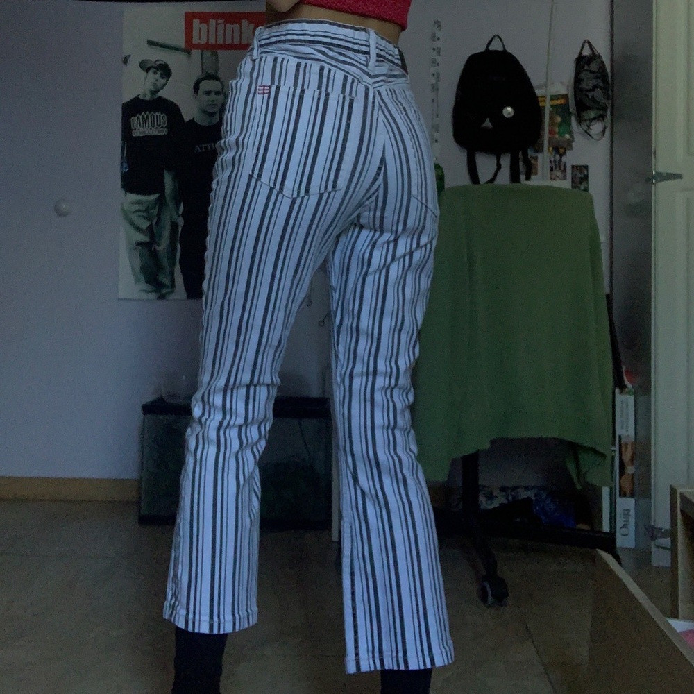 BDG Striped Flare Jeans